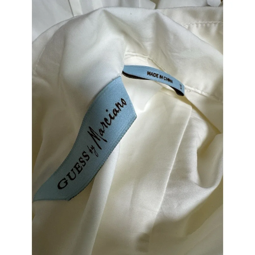 Vintage Y2K‎ George Marciano Guess Mutten Pirate Sleeve Blouse XXS/XS 00/0 White - Picture 7 of 11